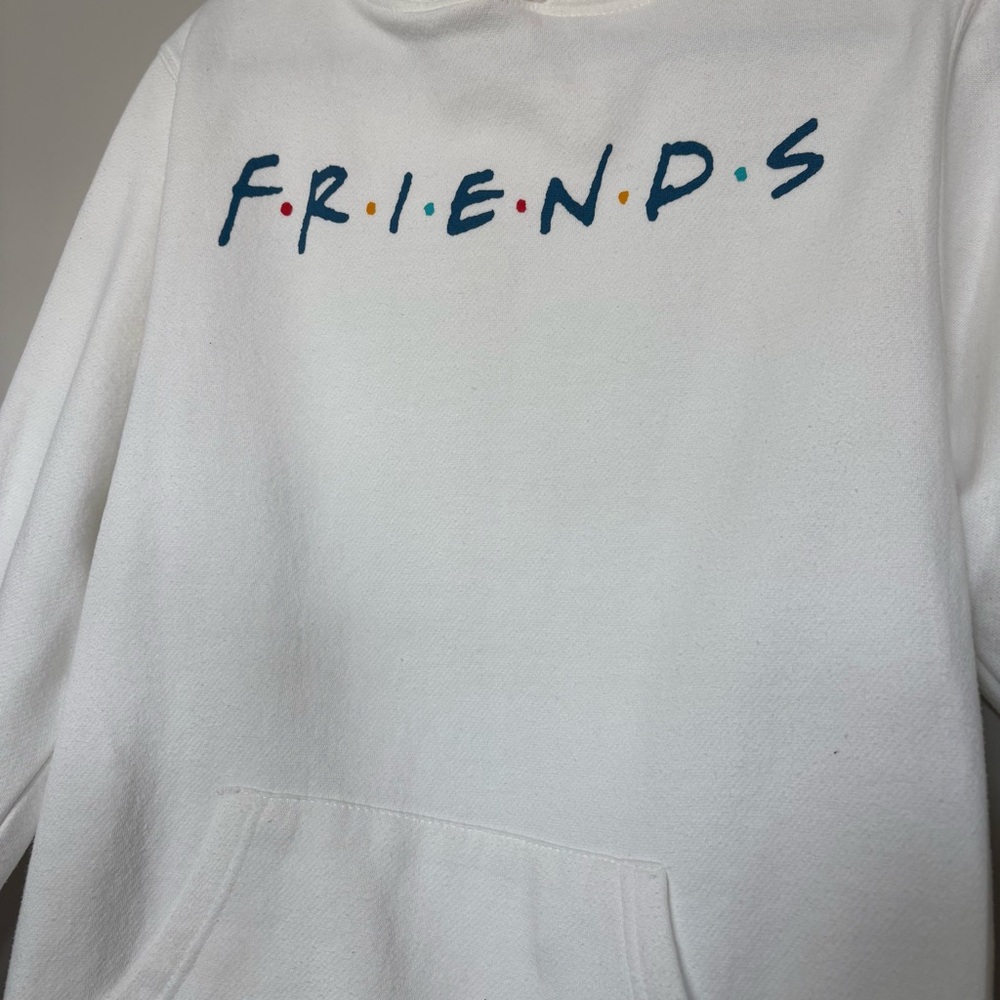 White Friends TV Show Logo Pullover Hoodie Sweatshirt
Oversized - Picture 2 of 6